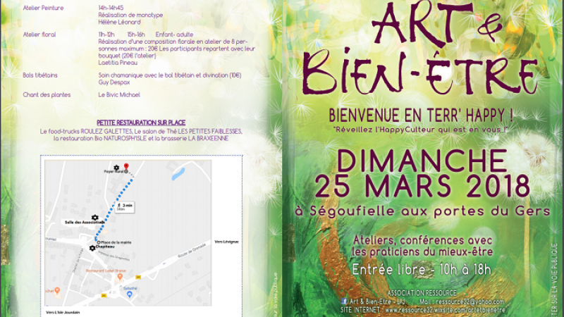 Le salon de " l'Art et du Bien Etre " à Ségoufielle