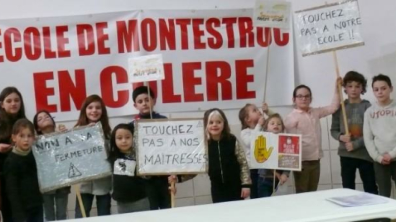 Les parents d'élèves de Montestruc et Masseube manifestent contre la suppression d'un poste d'enseignant 