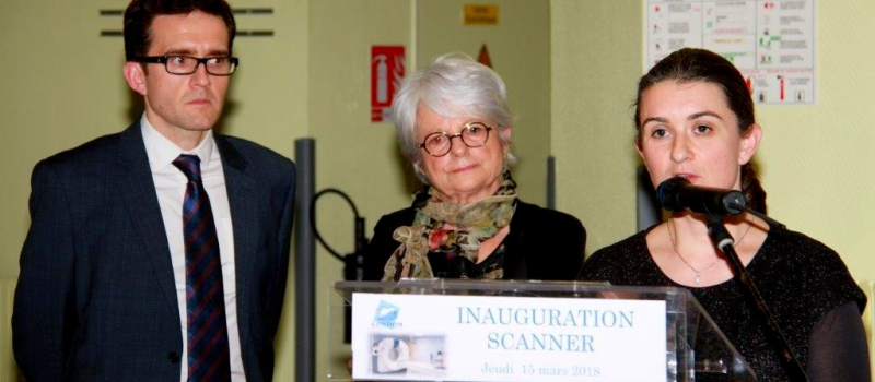 Inauguration du scanner du C.H de Condom