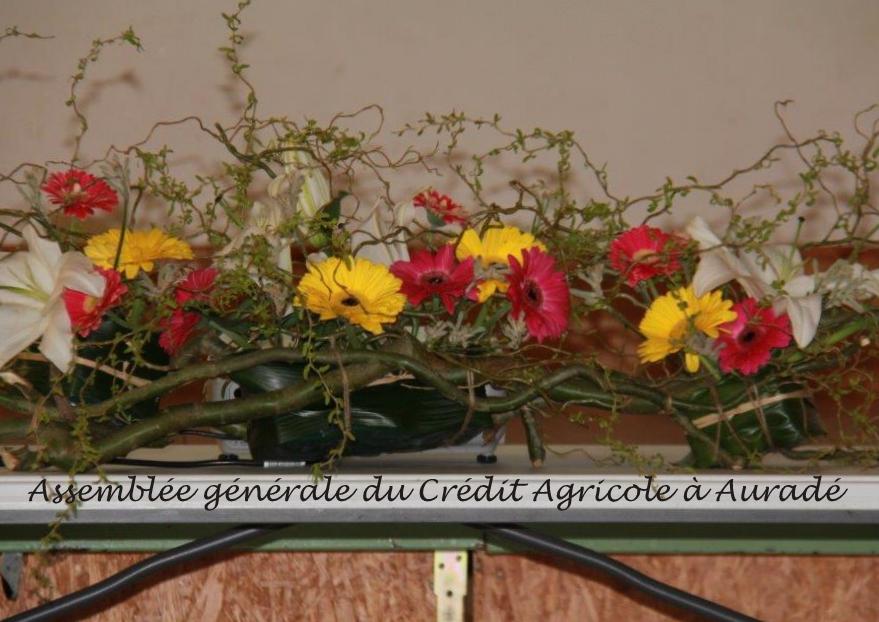 Magnifique gerbe pour l'assemblée générale