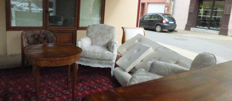 La brocante organisée par les commerçants