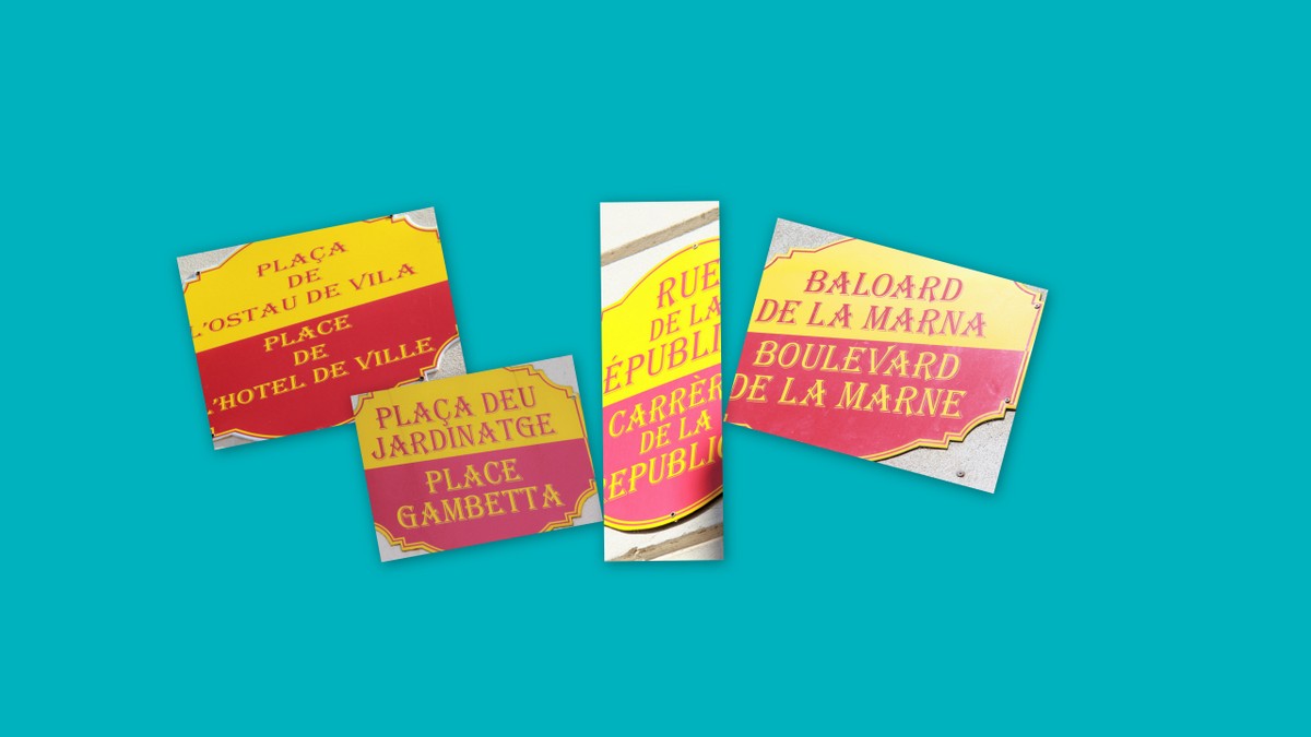 Plaques de rues en Occitan