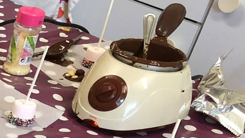 Atelier sur le chocolat.