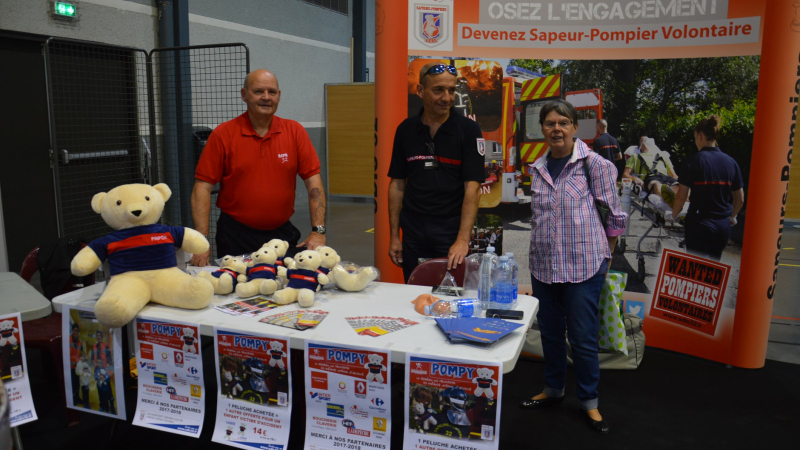Les sapeurs pompiers présents sur la foire de printemps à Auch