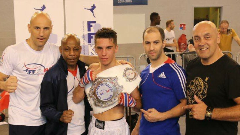 Lucas Montagne, champion de France de full-contact