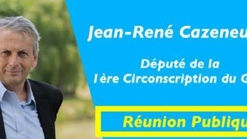 Réunion publique du député Cazeneuve