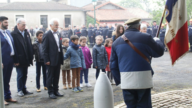 Miélan, cérémonie du 8 mai. 