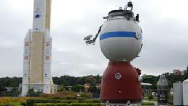 A la découverte de la  Cité de l’Espace à Toulouse. 