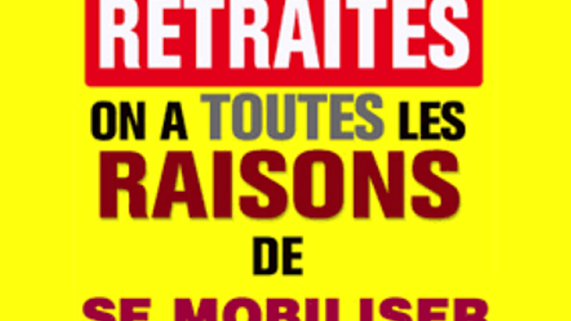 CSG, blocage des pensions: Manifestation jeudi 14 juin 