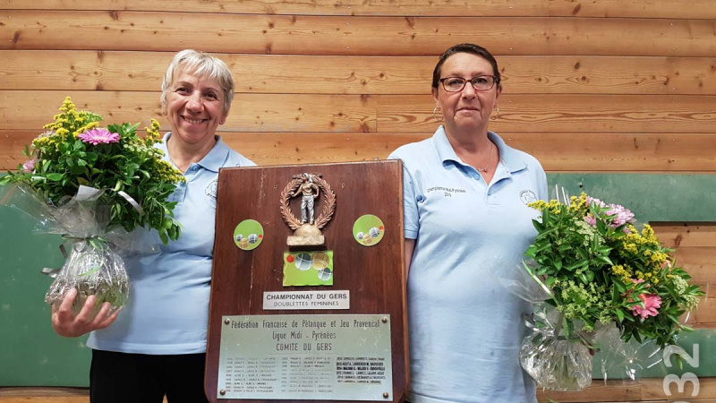 Championnat du Gers doublette féminine et masculin.