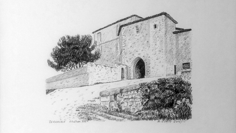 Bernard Comte expose ses dessins à l'encre à la galerie "Lumières de Lomagne"