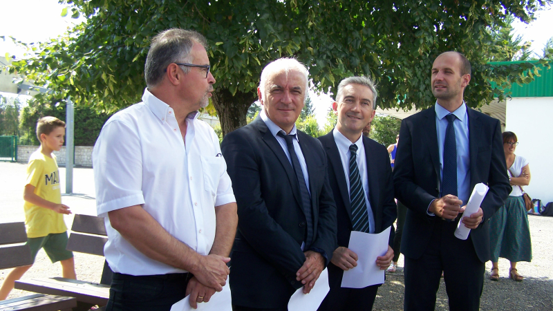 Visite du directeur d'académie Mathieu Blugeon au Collège du Fezensaguet de Mauvezin