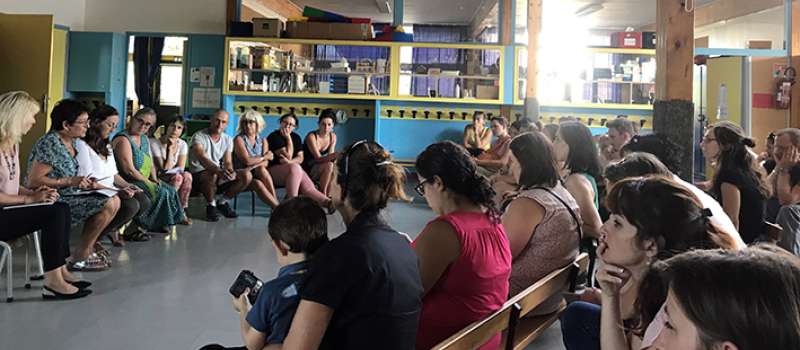 Ecole maternelle  Victor Hugo la rentrée des parents