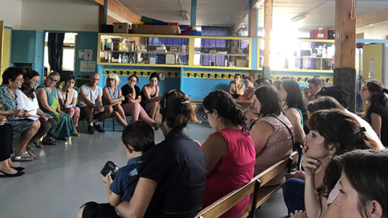 Ecole maternelle  Victor Hugo la rentrée des parents