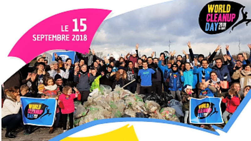 Opération de ramassage de déchets sauvages