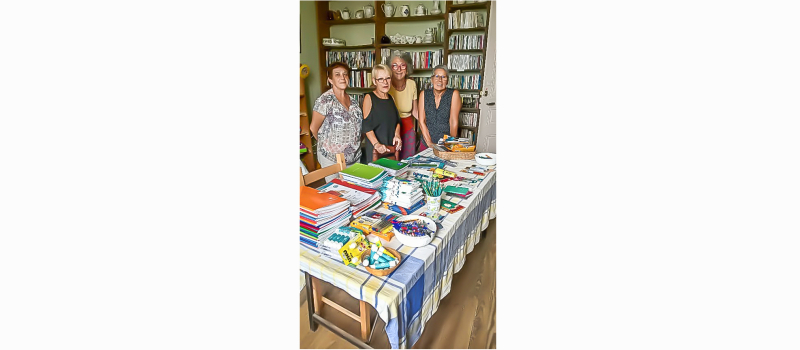 Collecte de fournitures scolaires au Carrefour de Nogaro  