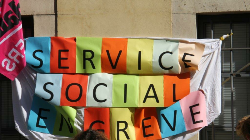 Grève à la Maison départementale des Solidarités