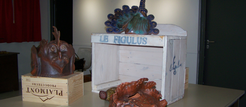 Exposition à l'Office de tourisme de la Gascogne Toulousaine : Les potiers Nicolas et Hervé Guegan exposent leurs étonnantes pièces...  
