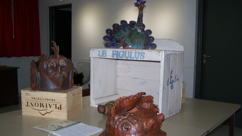 Exposition à l'Office de tourisme de la Gascogne Toulousaine : Les potiers Nicolas et Hervé Guegan exposent leurs étonnantes pièces...  