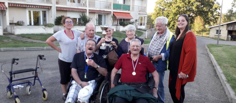 Olympiades des EHPAD à Mirepoix dans l'Ariège 