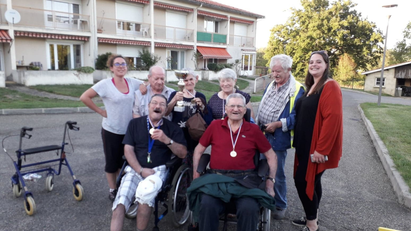 Olympiades des EHPAD à Mirepoix dans l'Ariège 