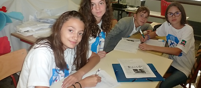Les "Jeunes reporters" sur le terrain
