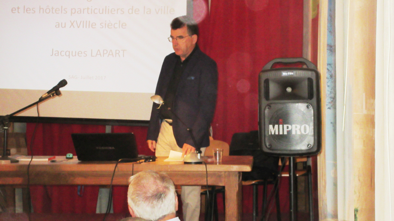 Abbaye de Flaran: Hôtel de Polignac, Jacques Lapart a captivé son auditoire