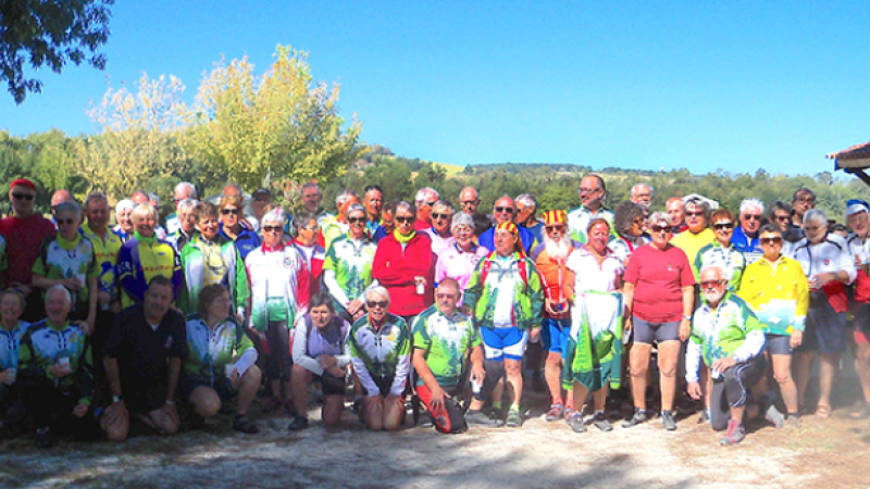 Les cyclo tandemistes en visite dans le Gers