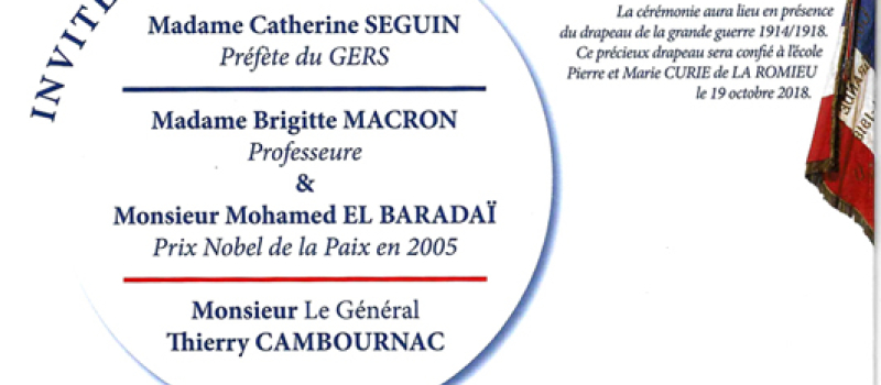Commémoration du centenaire de l’armistice du 11 novembre 1918