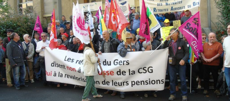 Les retraités expriment à nouveau "leur ras le bol"