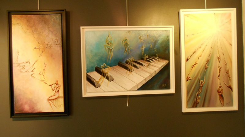 "La clé des songes " de l'artiste peintre Laure Vieusse à nou'Arts Galerie