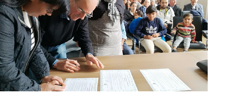 Parrainages républicains  pour les enfants de deux familles de migrants résidant sur la Commune.