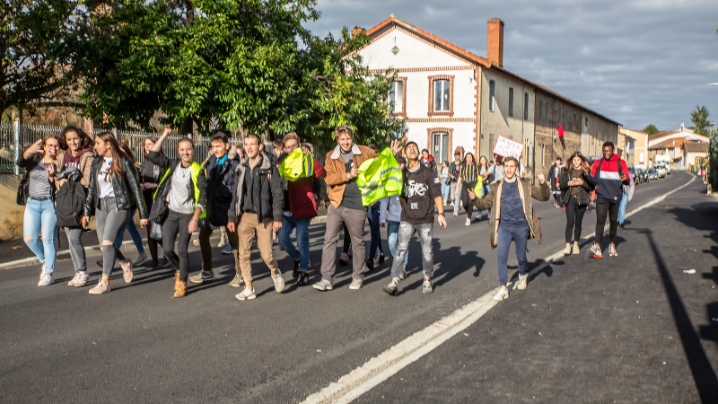 Manifestation de lycéens dans le calme à Nogaro  