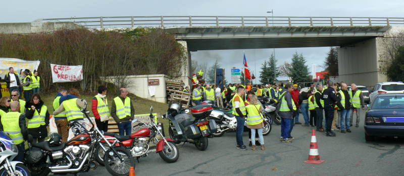 Les Gilets jaunes auscitains ont assuré avec maîtrise leur manifestation 