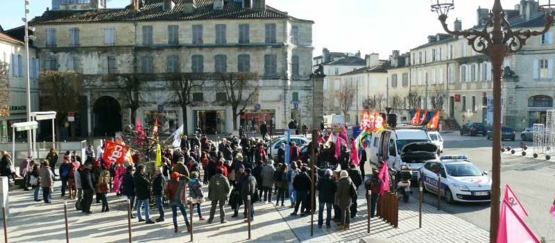 CGT, FSU, Sud-Solidaires, ont manifesté et lancé un appel à la grève pour le 14 décembre