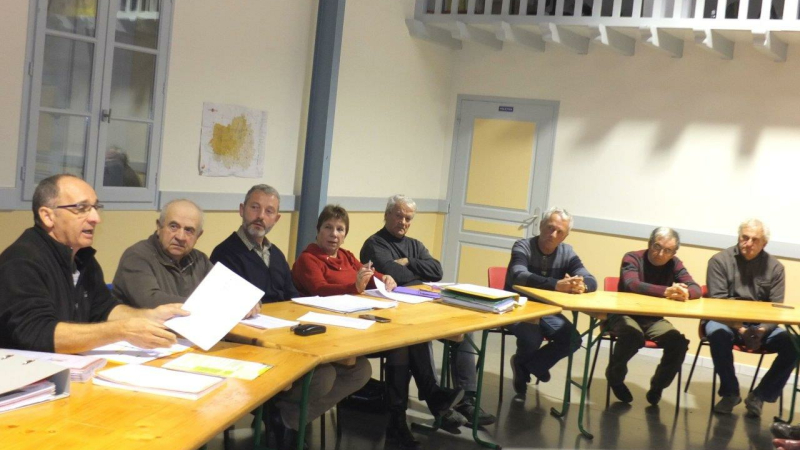 Les randonneurs en assemblée générale