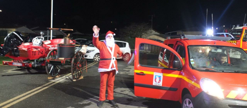 Une arrivée remarquée pour le Père Noël