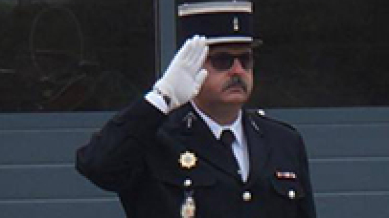 Prise de commandement à la gendarmerie