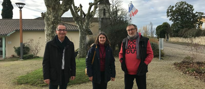 Madame la sous-préfète en visite.