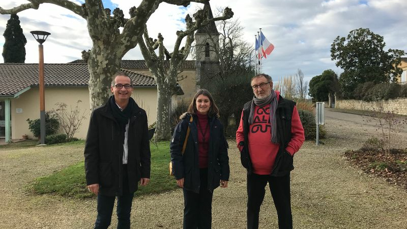 Madame la sous-préfète en visite.