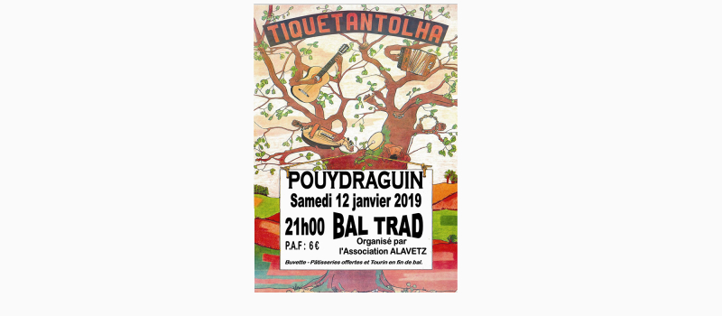 Bal «trad» avec Tiquetantolha à Pouydraguin