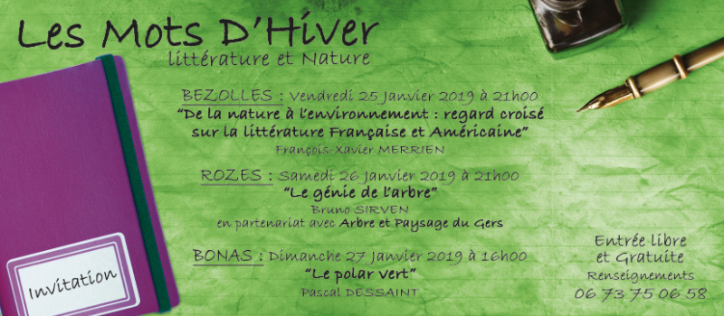 Littérature et nature, à Bezolles, Rozès et Bonas.