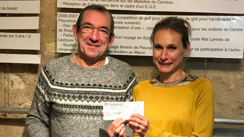 500 € offerts par le Rotary Fleurance-Lectoure.