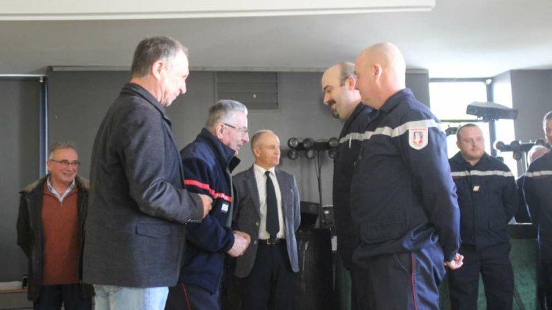 Les sapeurs-pompiers promus