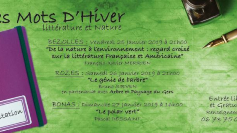 Les Mots d'Hiver : première conférence ce soir