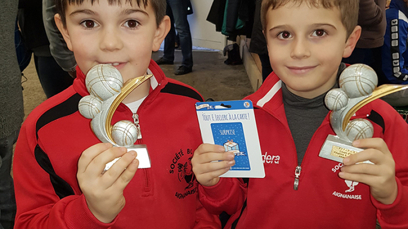 Pétanque tournoi des jeunes coupe d'hiver