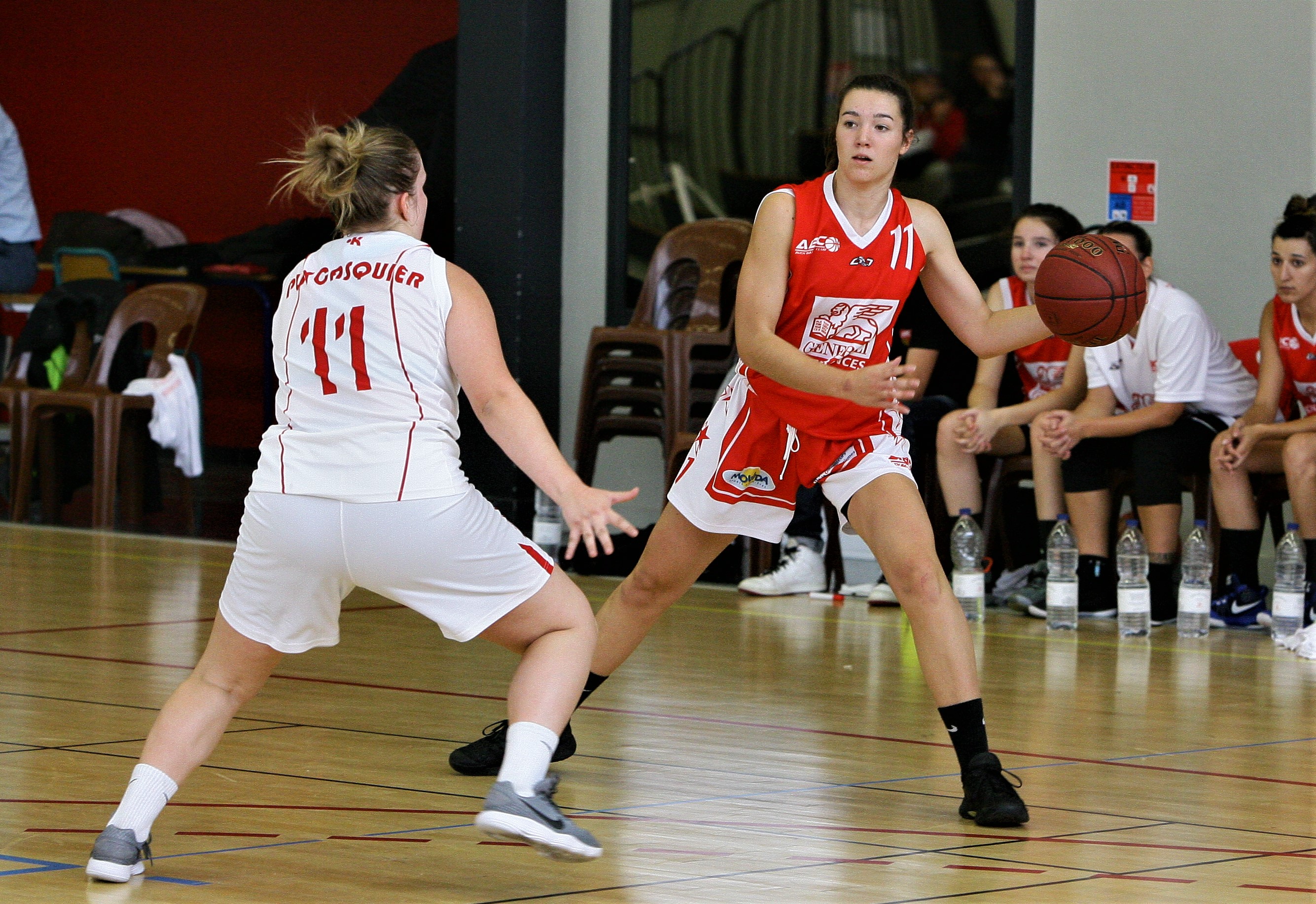 Eléa Villaneau lors du match aller ABC - Puycasquier.