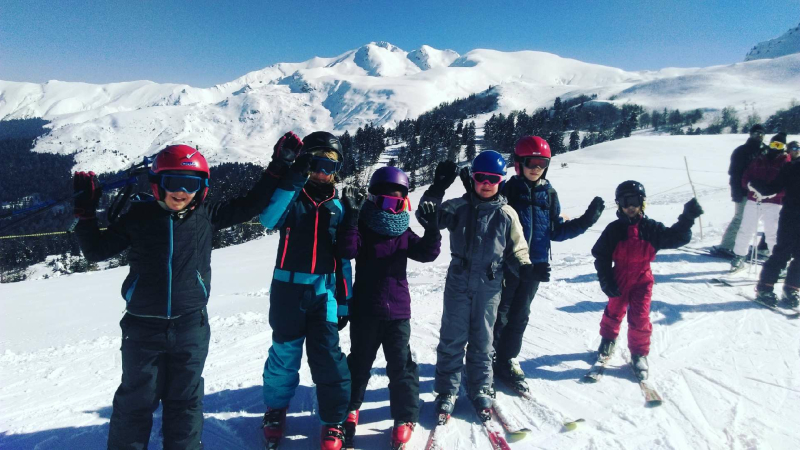 En piste dans les Pyrénées
