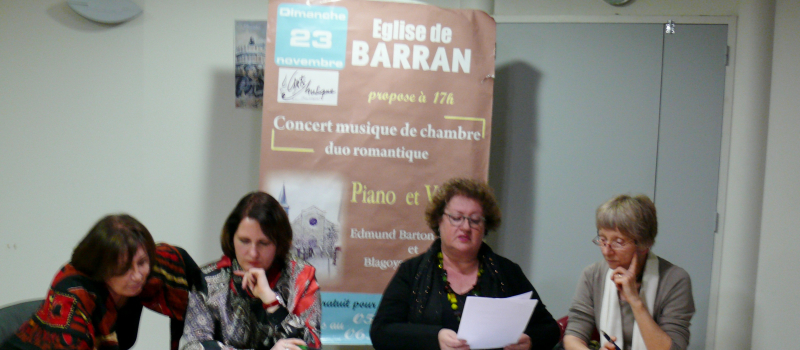 Arts et musique en barrannais a tenu son assemblée générale