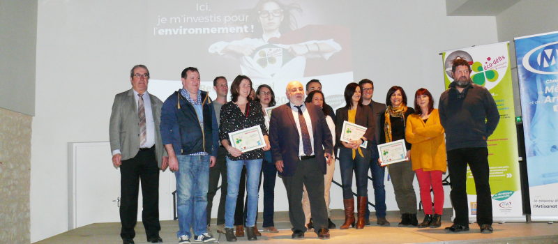 Le label Eco-défis attribué à 14 artisans-commerçants du PETR Pays portes de Gascogne